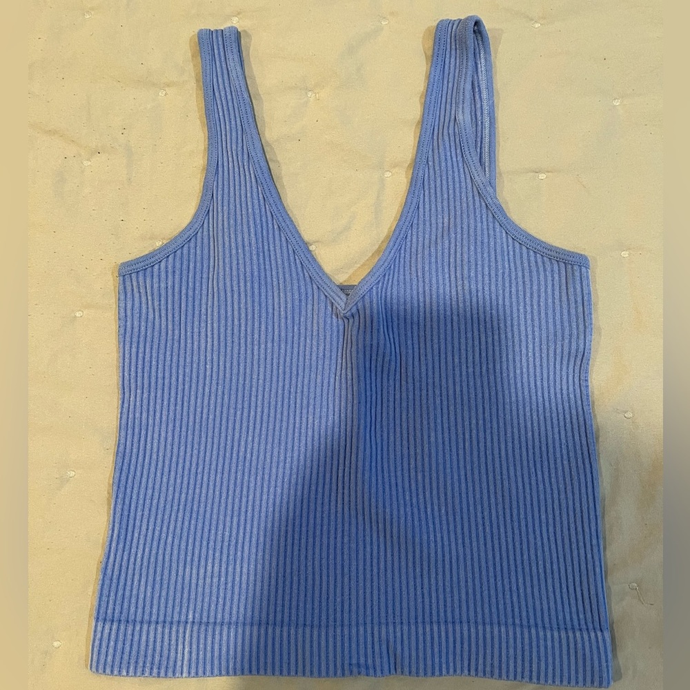 cute little blue top from a boutique